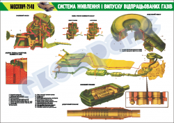 Плакат "Система живлення і випуску відпрацьованих газів "