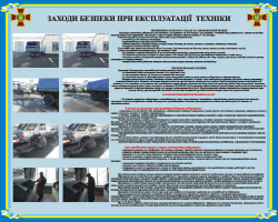 Плакат "Меры безопасности при эксплуатации техники" код  4530201
