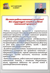 Плакат "Робоча навчальна програма" код 4930102