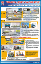 Плакат "Обов'язки і права пасажирів"   BR.1.055