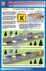 Плакат "Рух транспортних засобів у колонах"   BR.1.056