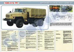 Плакат "Автомобіль-тягач УРАЛ-4320"